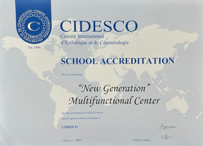 AKREDITIM NDËRKOMBËTAR New Generation, tashmë shkollë CIDESCO!  ARSIM EUROPIAN NË SHQIPËRI